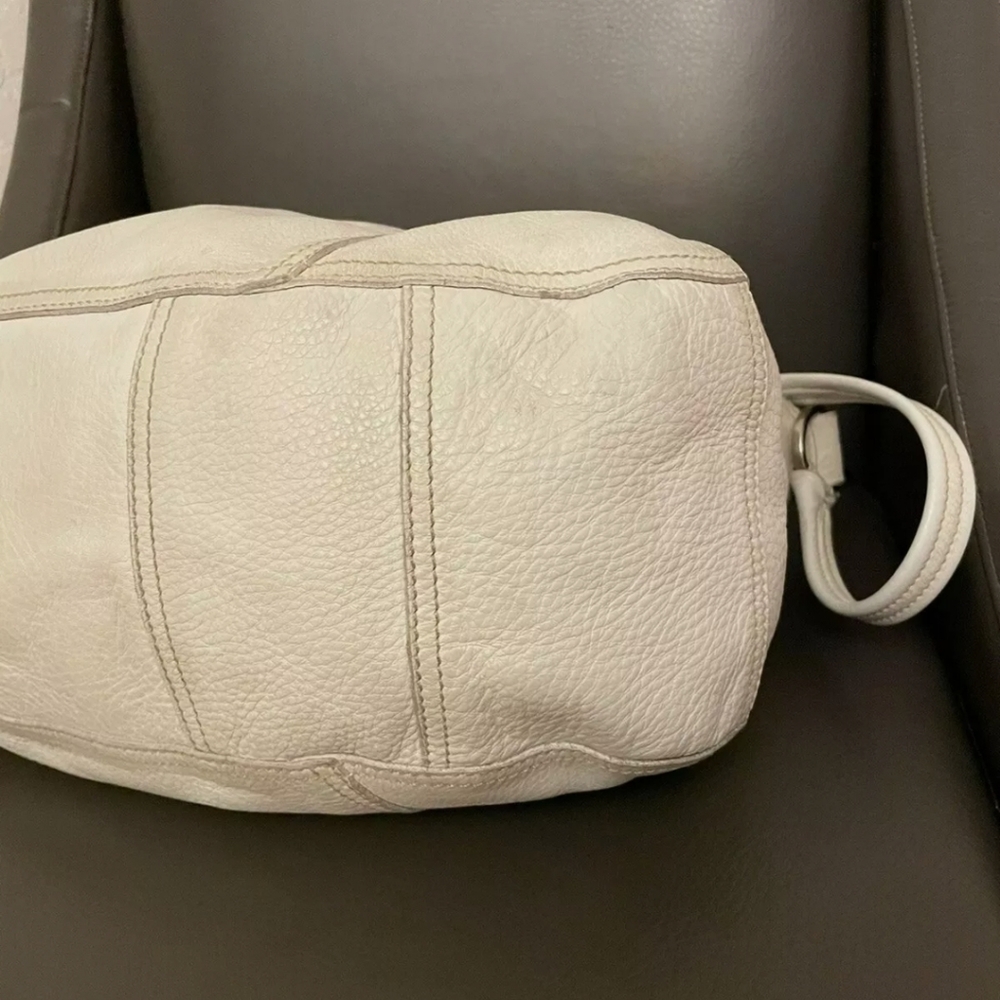 Prada Vitello Bag Winter White/Cream Large Tote Purse Bag - Picture 9 of 10